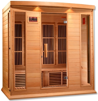 GoldenDesigns MX-K406-01 Hemlock LEMF Maxxus Far IR Sauna | Image