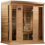 GoldenDesigns MX-K406-01 Red Cedar LEMF Maxxus Far IR Sauna | Image