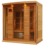 GoldenDesigns MX-K406-01 Red Cedar LEMF Maxxus Far IR Sauna | Image