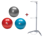 Body-Solid BSTSB Exercise Stability Ball Set w/Rack Image