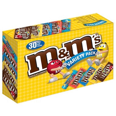 M&M Variety  Bags Full Size Packs (30 ct.)