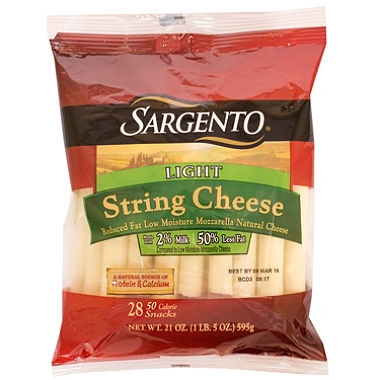 Sargento String Cheese, 0.75oz, 28ct