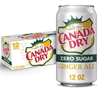 Ginger Ale Zero 12oz 12 pack