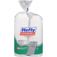 Hefty Supreme Foam Bowls, 12 oz, 300pk