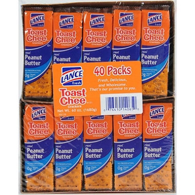 Lance Toast Chee Peanut Butter Crackers 40 ct.