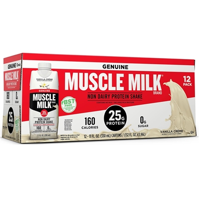 Muscle Milk Protein Vanilla Shake 12 pk