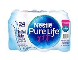 Nestle Purelife Bottled Water 16oz, 24 bottles