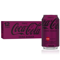 Cherry Coke Zero, 12 oz, 12 cans