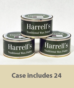 CASE of Harrell's Wax: KHAKI polish (W010)   400 gram tins