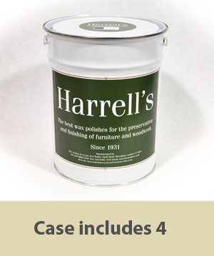 CASE of Harrell's Wax: KHAKI (W010)     5 litre buckets