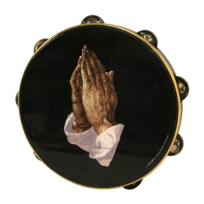 10" single row jingles PRAYING HAND Tamb.