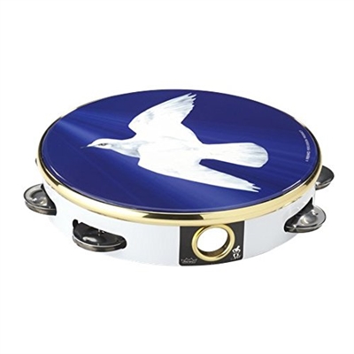 10 inch (8 pairs jingles) DOVE tambourine.