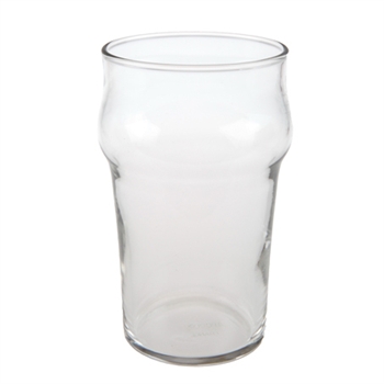 British 12oz. "Nonic" plain glass