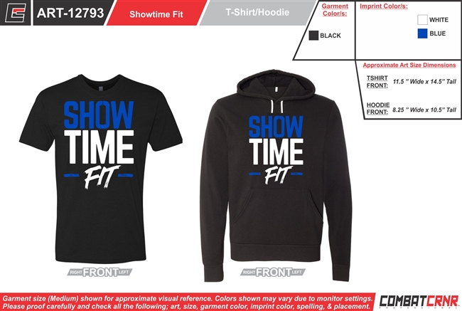 Showtime Fit Custom T-Shirt & Hoodie