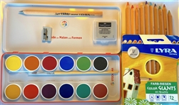 Watercolor Qpaque Set, Drawing Set & Color Pencils