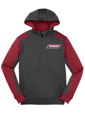 Sport-TekÂ® Tech Fleece Colorblock 1/4-Zip Hooded Sweatshirt
