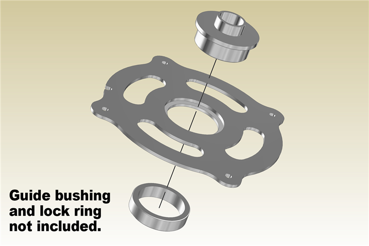 INCRA CleanSweep MagnaLOCK Porter-Cable Guide Bushing Ring