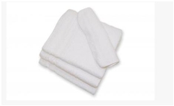 irregular white washcloths