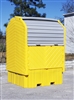 Ultra-Hard Top Spill Pallet IBC Hard Top - with drain