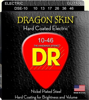 Dragon Skin Clear Coated Electric Guitar Strings 10-46 Medium (2 PK)