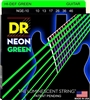 Hi-Def Neon Green Coated Electric Guitar Strings 10-46 Medium