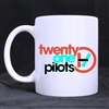 Twenty One Pilots Band Customized Design Coffee / Beer Mug White Ceramic Office Home Cup 11 OZ Two Sides Printed