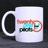 Twenty One Pilots Band Customized Design Coffee / Beer Mug White Ceramic Office Home Cup 11 OZ Two Sides Printed