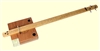 Cigar Box Guitar Kit Pure & Simple 3-String Slide (Unfretted)