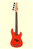 Huntington Red 4 String Short Scale Electric Bass Guitar