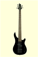 Glen Burton Black 5 String Solid Body Electric Bass Guitar