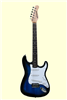 Huntington GE139 Outlaw Solid Body S-Type Electric Guitar - Blue Sunburst