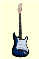 Huntington GE139 Outlaw Solid Body S-Type Electric Guitar - Blue Sunburst