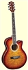 Indiana Madison Deluxe Quilt Acoustic Electric Guitar (Multi-Colors)