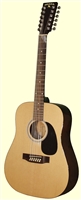 Indiana Scout 12 String Natural Guitar