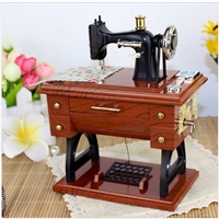 Vintage Treadle Sewing Machine Music Box