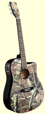 Mossy Oak Camo Acoustic/Electric Guitar