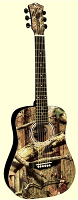 Mossy Oak 34" Acoustic Guitar W/ Orange Bag