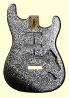 StratocasterÂ® Replacement Body SBF-SS Silver Sparkle Finished