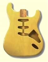 Hardtail Blonde Finished Replacement Body for StratocasterÂ®