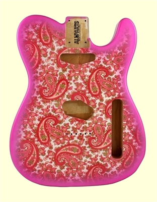 TBF-PKP Pink Paisley Finished Replacement Body for Telecaster