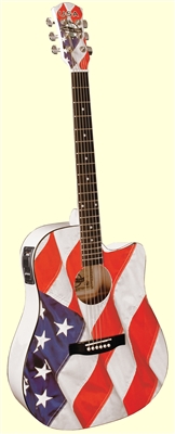 USA Flag Acoustic/Electric