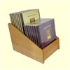 2 Tier 1x2 CD/DVD Storage Wood Display