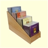 4 Tier 1x4 CD/DVD Storage Wood Display