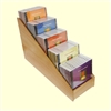 5 Tier 1x5 CD/DVD Storage Wood Display