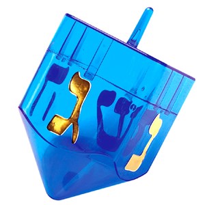 0104-B- Refillable Dreidels in BULK (BLUE)