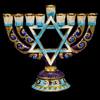 1041- Menorah, 6"