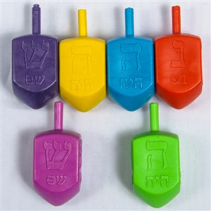 0113-U- Medium Size Plastic Dreidels - UPC