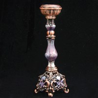 1131- Candlestick, jeweled, 5.5" SINGLE