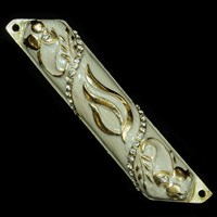 1253- Mezuzah Case, jeweled, small