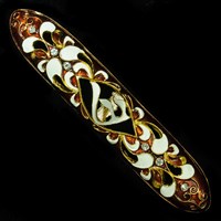 1257- Mezuzah Case, jeweled, large